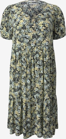 MY TRUE ME Robe-chemise en jaune clair / gris argenté / olive / noir / blanc, Vue avec produit