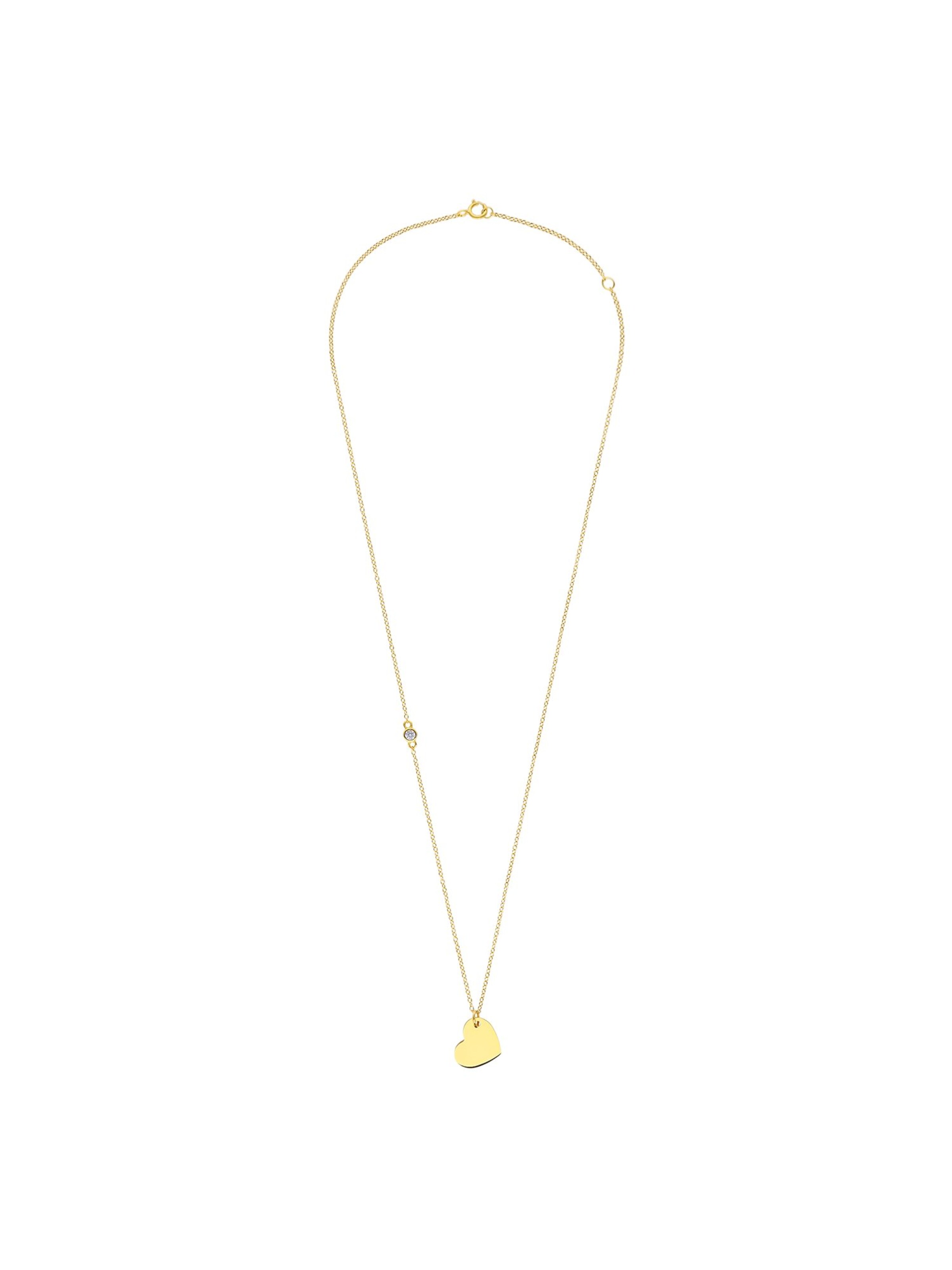 Lucardi Kette 'Design' in Gold: Vorderseite