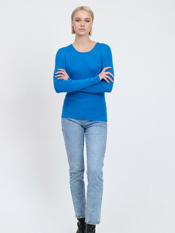 Influencer Pullover in Blau