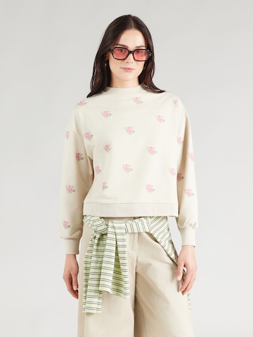 balta ABOUT YOU Megztinis be užsegimo 'Eliane': priekis