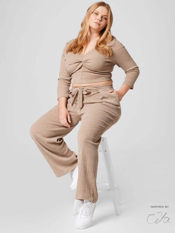 Guido Maria Kretschmer Curvy Shirts 'Lola' i brun