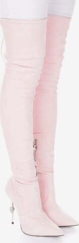 Philipp Plein Dress Boots in 39 in Pink: front