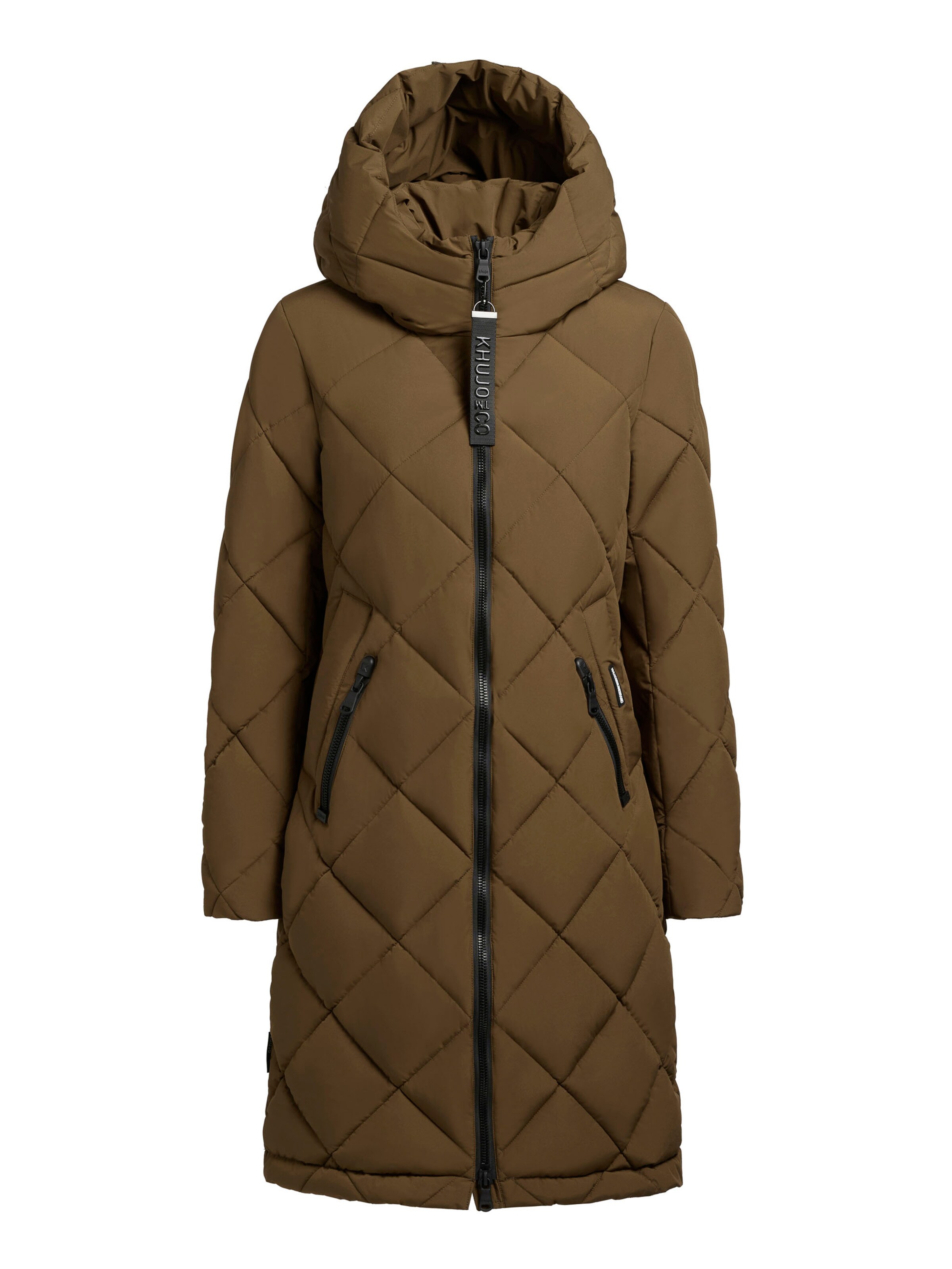 Cappotto invernale ' ANTE ' di khujo in verde: frontale