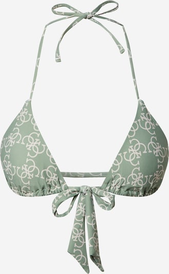 Sutien costum de baie GUESS pe bej / verde, Vizualizare produs