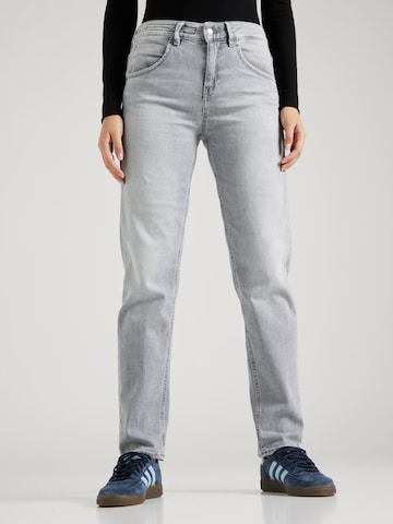 DRYKORN Slimfit Jeans 'Like' i grå: framsida