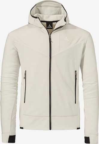 Veste en polaire fonctionnelle 'Blaueis' Schöffel en blanc : devant
