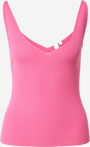 QS Knitted Top in Pink: front