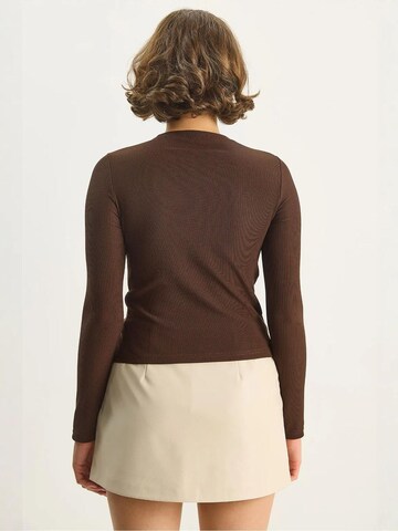 Chemisier 'Blusen' Bianco Lucci en marron