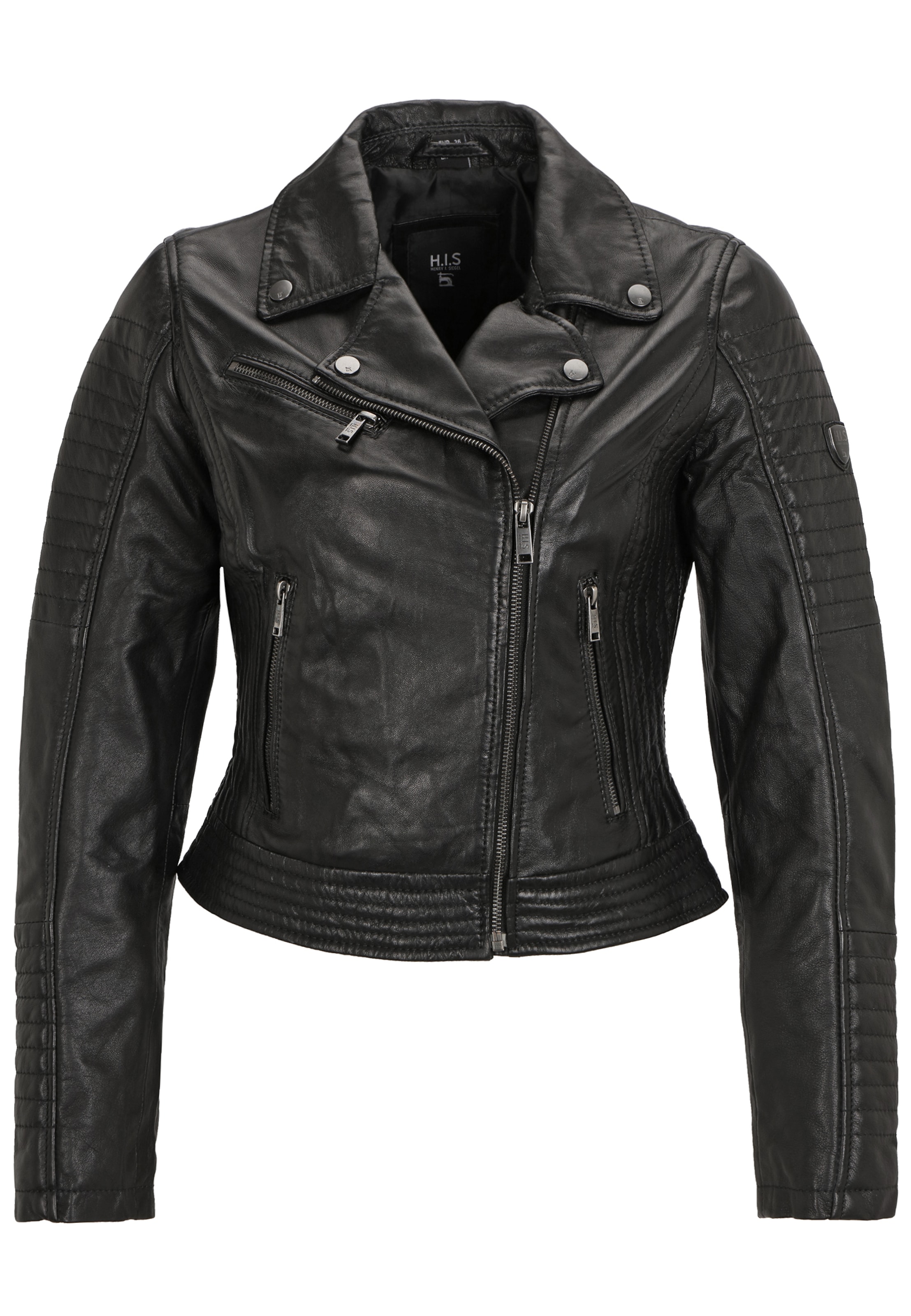 H.I.S Between-Season Jacket in Black: front