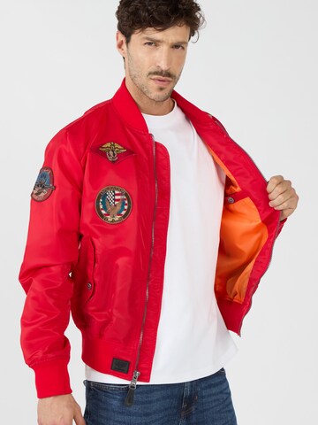 TOP GUN Jacke 'TG2024001' in Rot