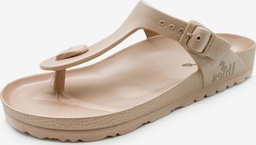 thies T-Bar Sandals '1856' in Brown: front