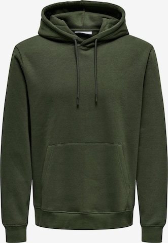 Only & Sons Sweatshirt 'Connor' in Grün: Vorderseite