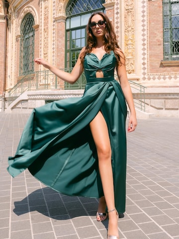 GRAZIA STORE Společenské šaty 'Ajsa' – zelená