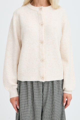 b.young Gebreid vest in Beige