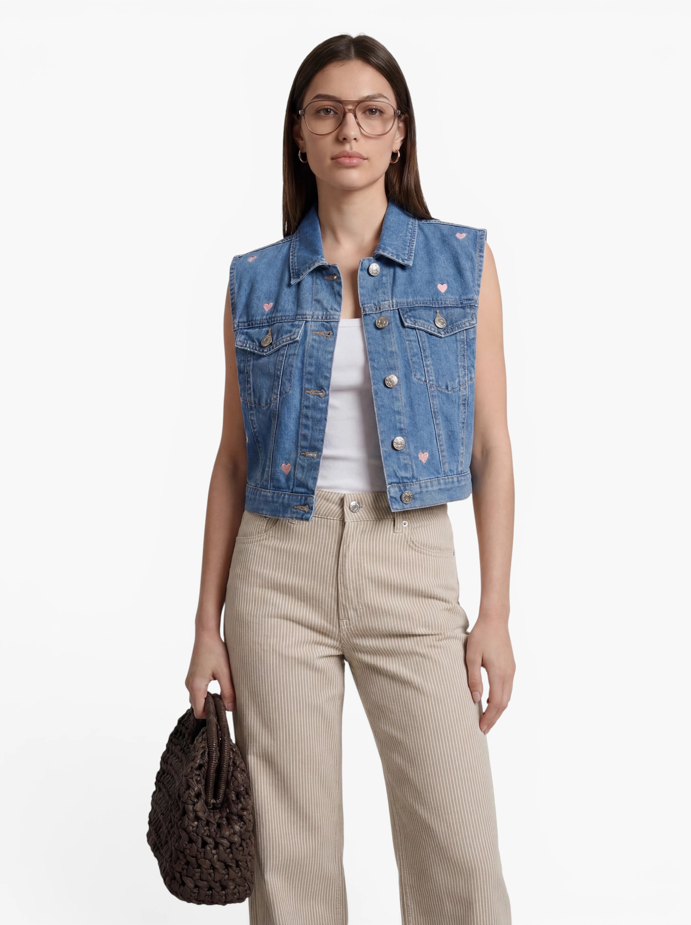ONLY Vest 'ONLVEGA' in Blue: front