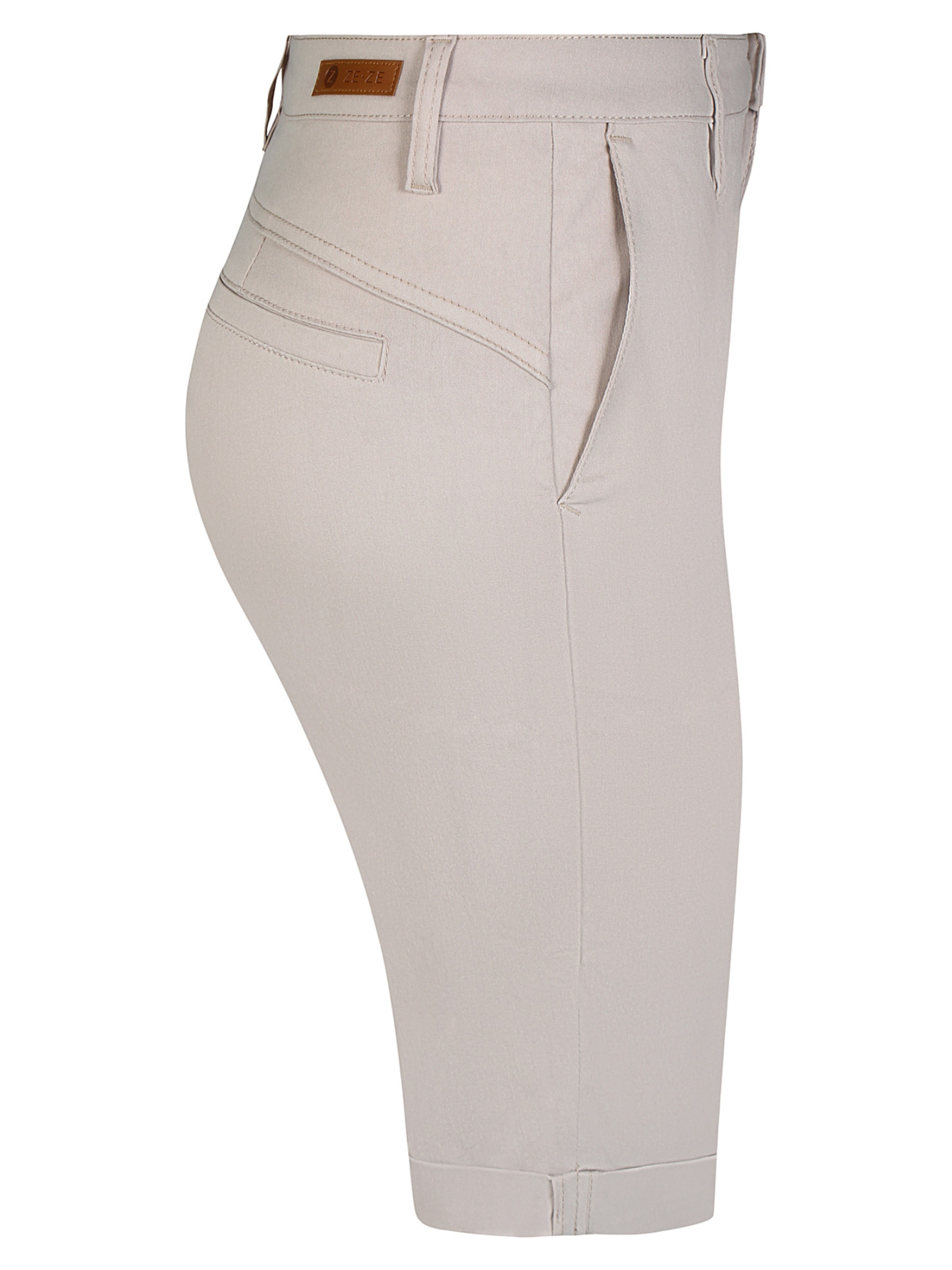 ze-ze Slimfit Broek 'Sanne 313' in Beige