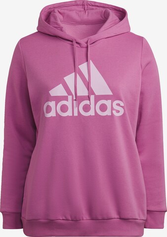 ADIDAS SPORTSWEAR Athletic Sweatshirt 'Essentials Logo Fleece ' in Purple: front