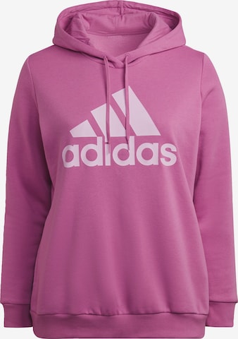 ADIDAS SPORTSWEAR Athletic Sweatshirt 'Essentials Logo Fleece ' in Purple: front