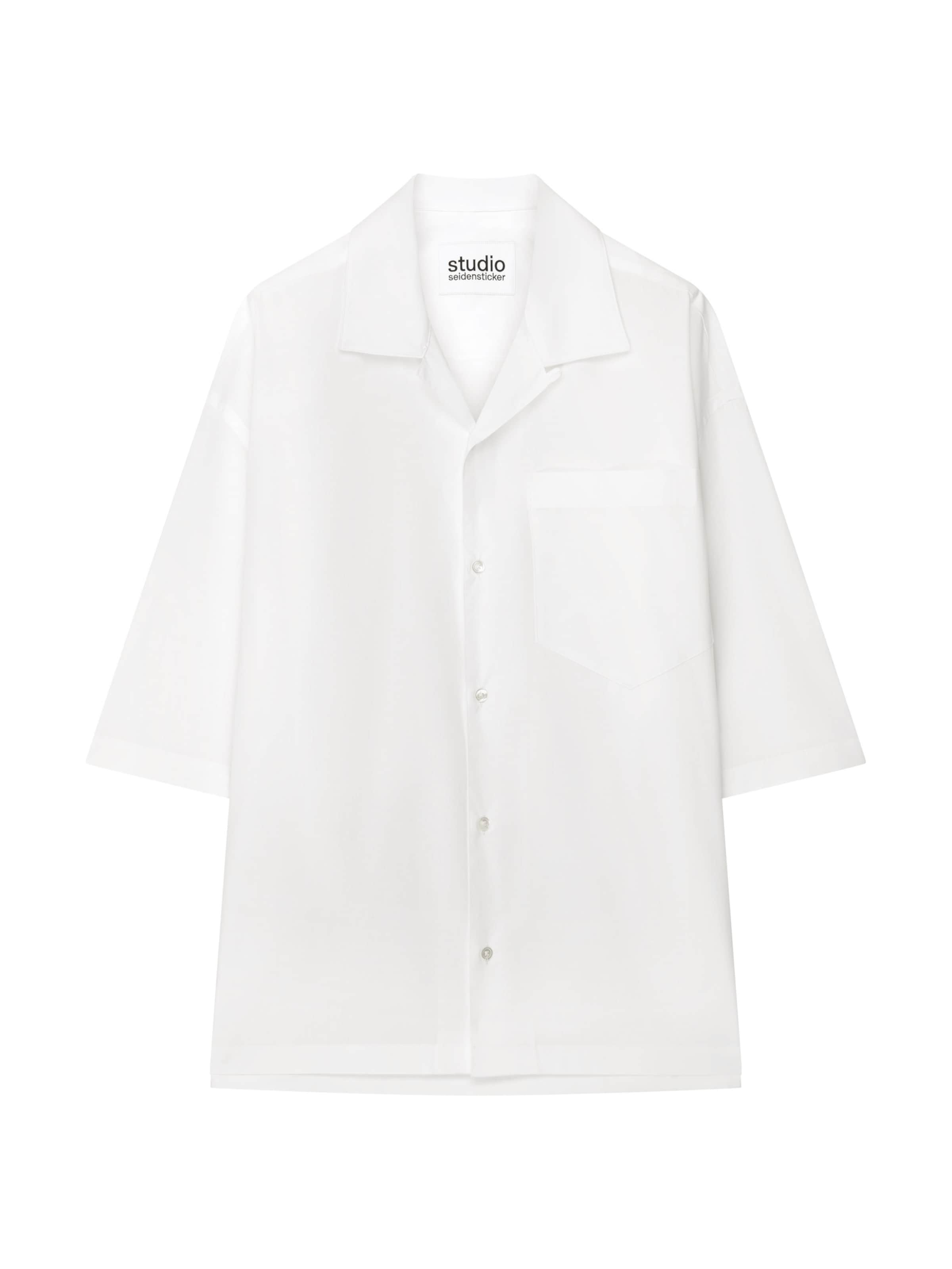 Studio Seidensticker Regular fit Button Up Shirt in White: front