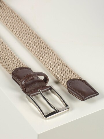 Howard London Riem 'Braided Belt Marvin Beige' in Beige