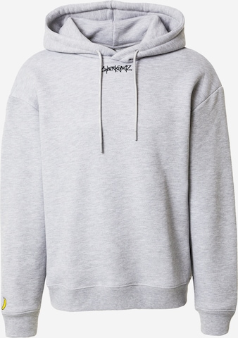 About You x Cyberkongz Sweatshirt 'Finn' in Grey: front