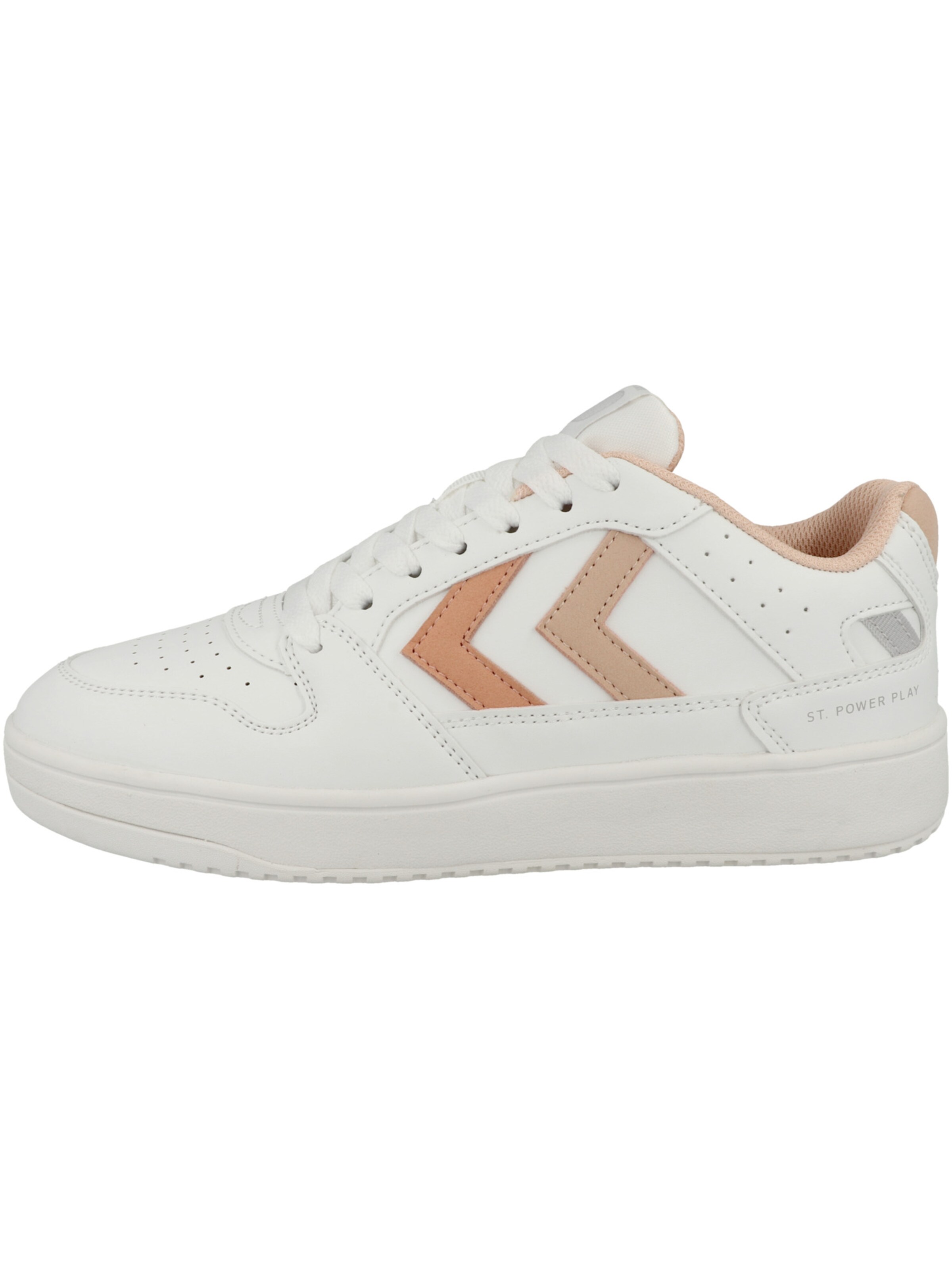 Hummel Platform trainers in White: front