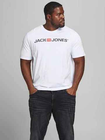 T-Shirt Jack & Jones Plus en blanc : devant