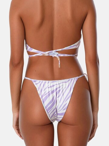 Triangolo Bikini 'Roma Reversibile Bikini Set - Africa Purple/ Africa Lilac' di Flavia Valentini in lilla