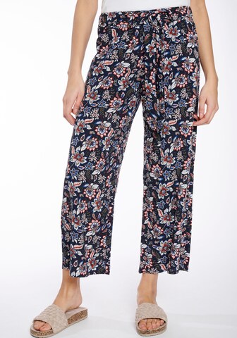 Hailys Wide leg Pleat-Front Pants in Mixed colors: front
