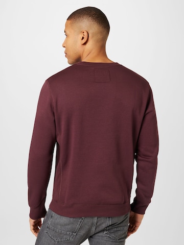 G-Star RAW - Sweatshirt 'Premium core' em vermelho