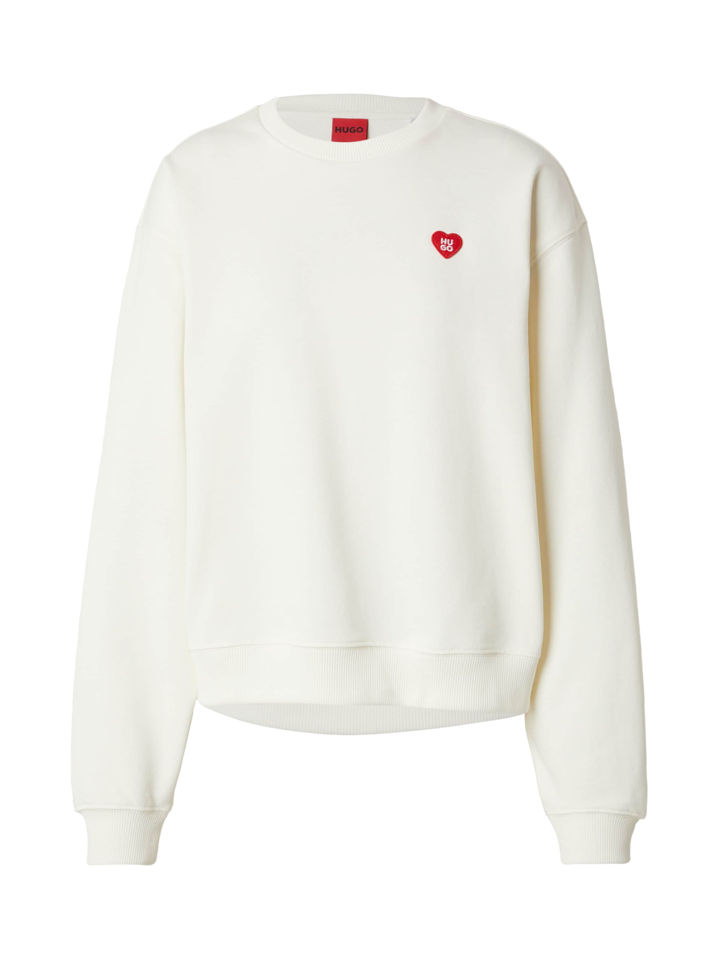 HUGO Sweatshirt 'Deroxina_7' in Wit: voorkant