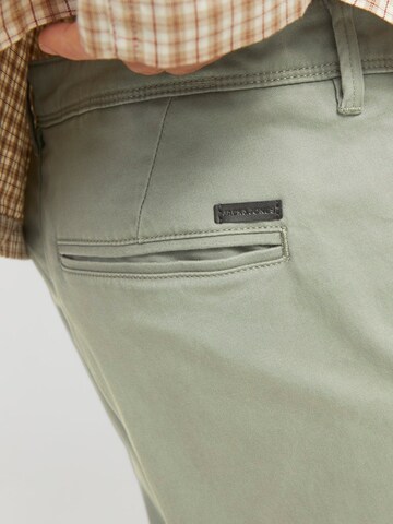 JACK & JONES Slimfit Παντελόνι τσίνο 'JJIMarco JJBowie' σε πράσινο