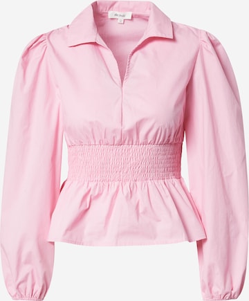 The Frolic Blouse in Pink: front