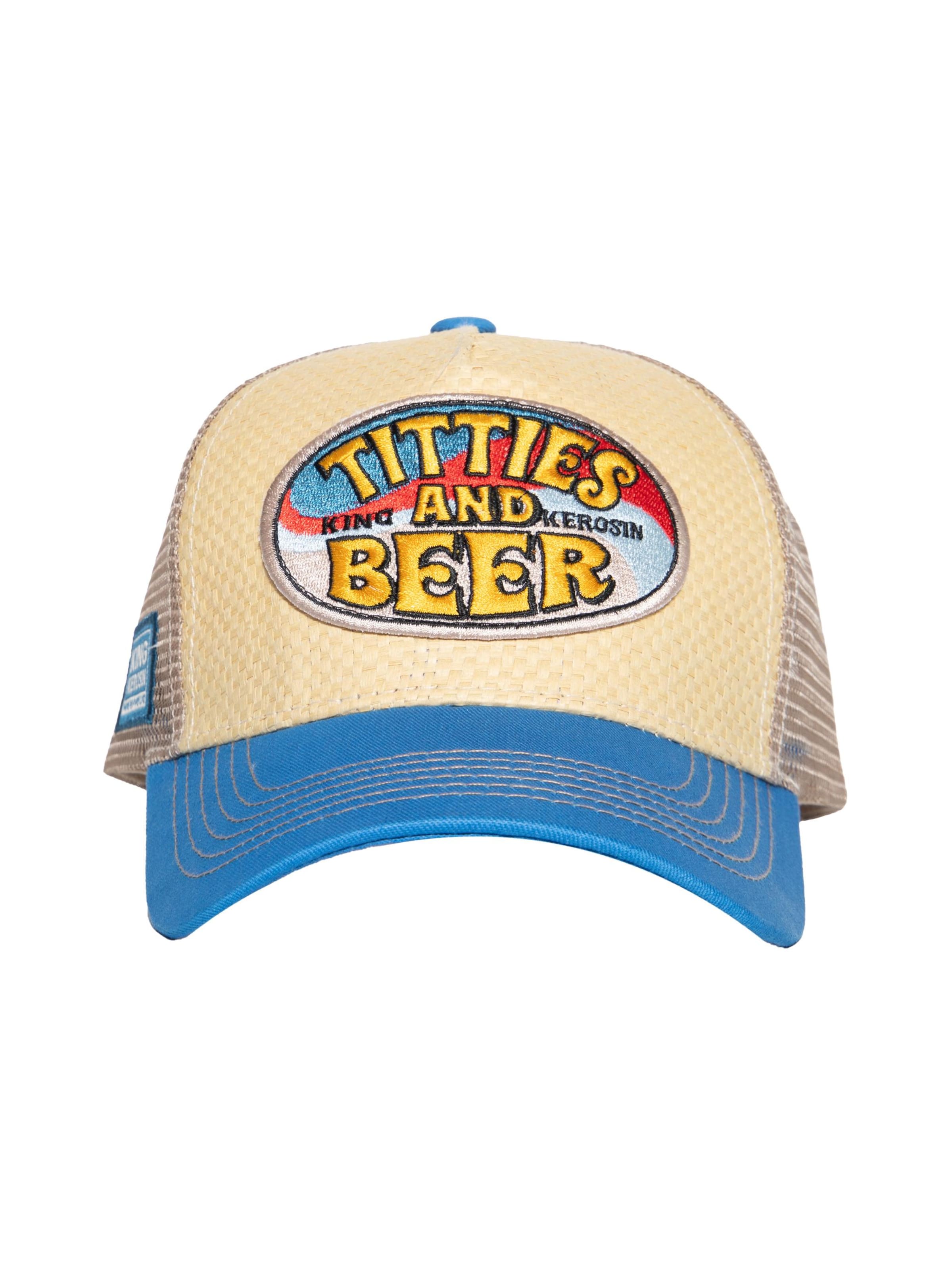 King Kerosin Cap 'Titties & Beer' in Beige