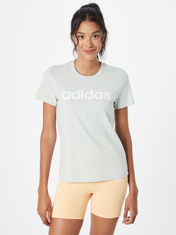 ADIDAS SPORTSWEAR Funkcionalna majica 'Essentials  Logo' | zelena barva: sprednja stran