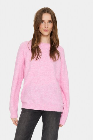 Pull-over 'Garbie' SAINT TROPEZ en rose : devant