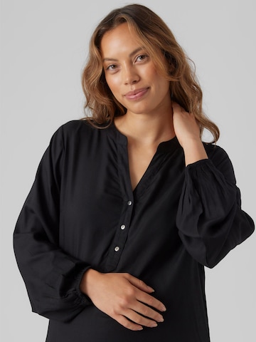 Robe-chemise 'Mercy Lia' MAMALICIOUS en noir