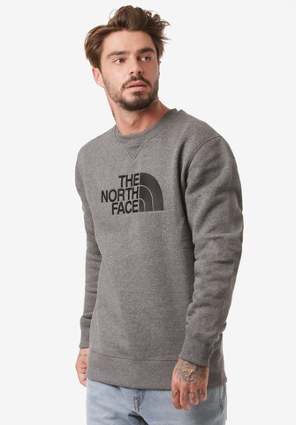 Sweat-shirt 'Drew Peak' THE NORTH FACE en gris : devant