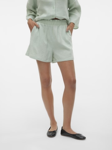 VERO MODA Loose fit Pants 'NATALI' in Green: front