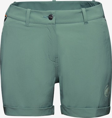 MAMMUT Regular Sporthose ‘Runbold Roll Cuff’ in Grün: Vorderseite