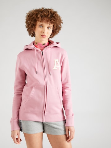 Veste de survêtement AÉROPOSTALE en rose : devant