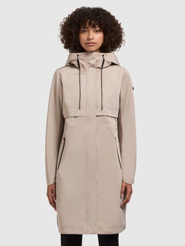 khujo Between-seasons parka 'MANAO' in Beige: front