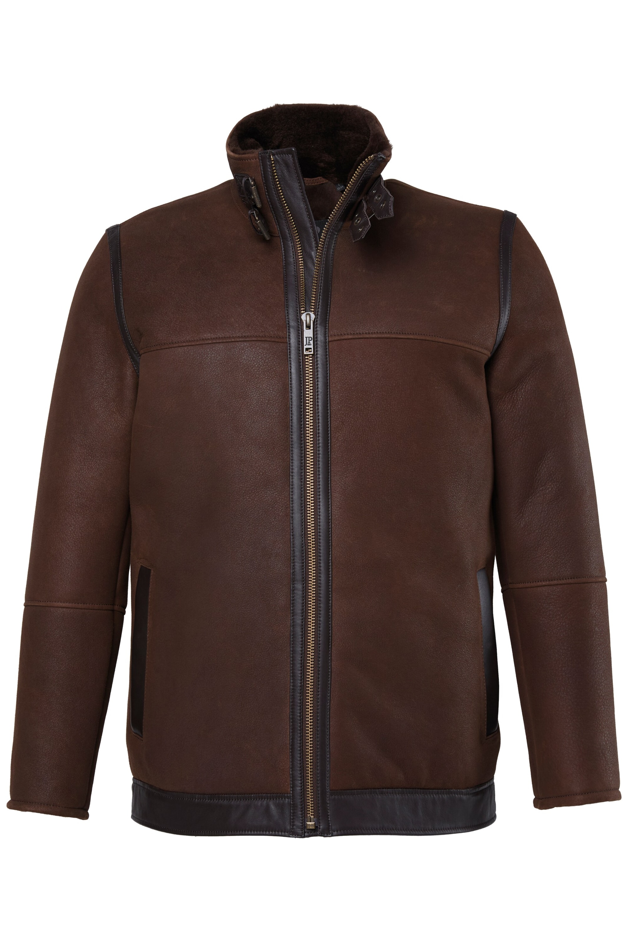 JP1880 Between-Season Jacket in Brown: front