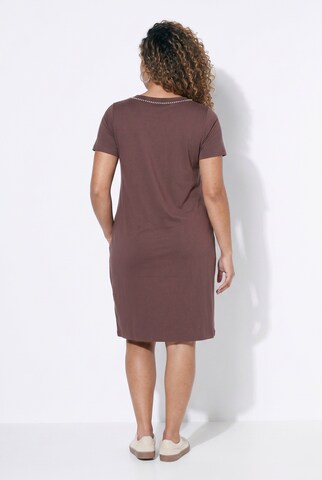 MIAMODA Dress in Brown