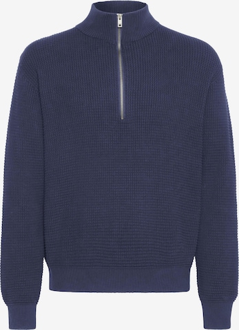 !Solid Troyer ' SDRIVER HALFZIP ' in Blau: Vorderseite