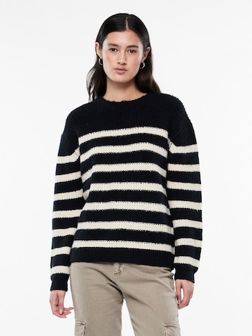 PIECES Sweater 'KLARA' in Black: front
