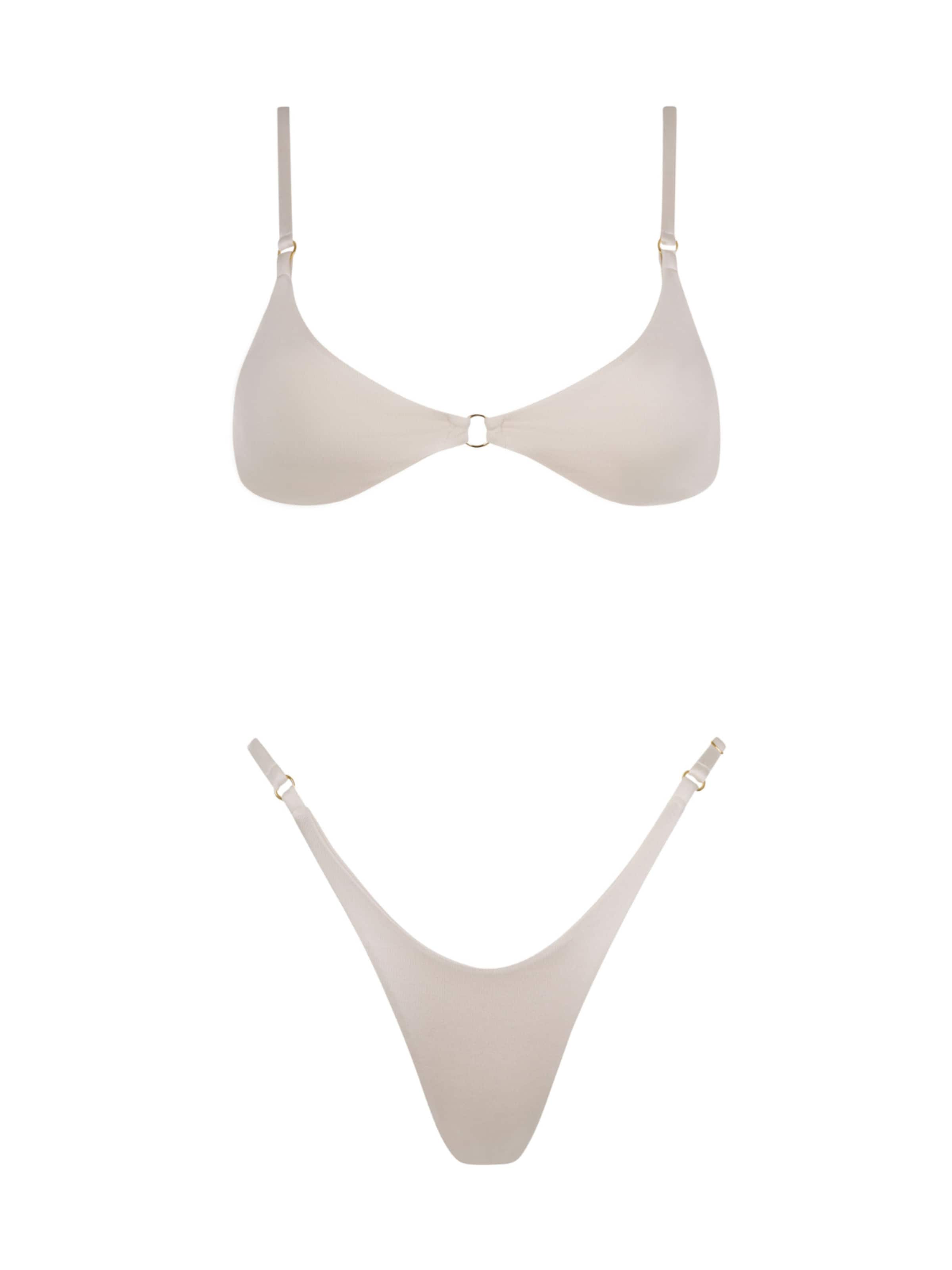Acuarela Brand - Triángulo Bikini 'Bold' en blanco: frente