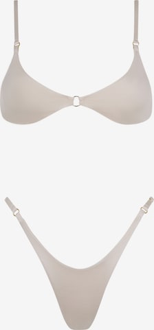 Triangle Bikini 'Bold' Acuarela Brand en blanc : devant