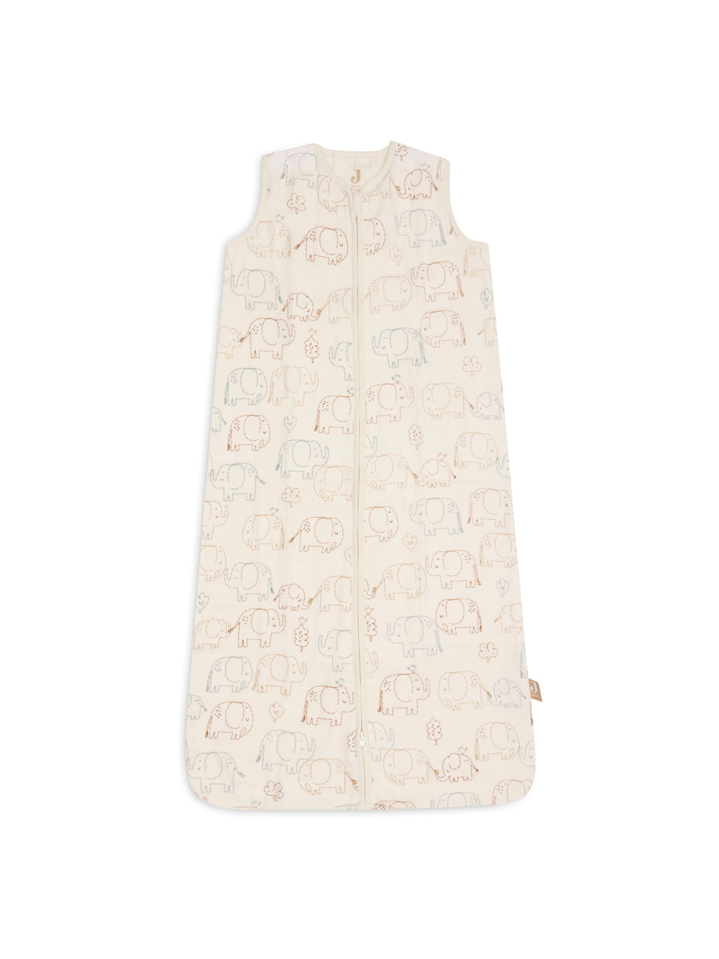 Jollein Schlafsack 'Elephant Tales' in Beige: Vorderseite