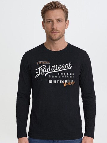 BLEND - Camisa 'Dopper' em preto: frente